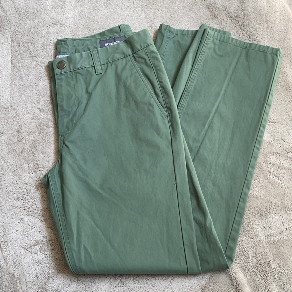 Men’s Bonobos green chinos 32x32